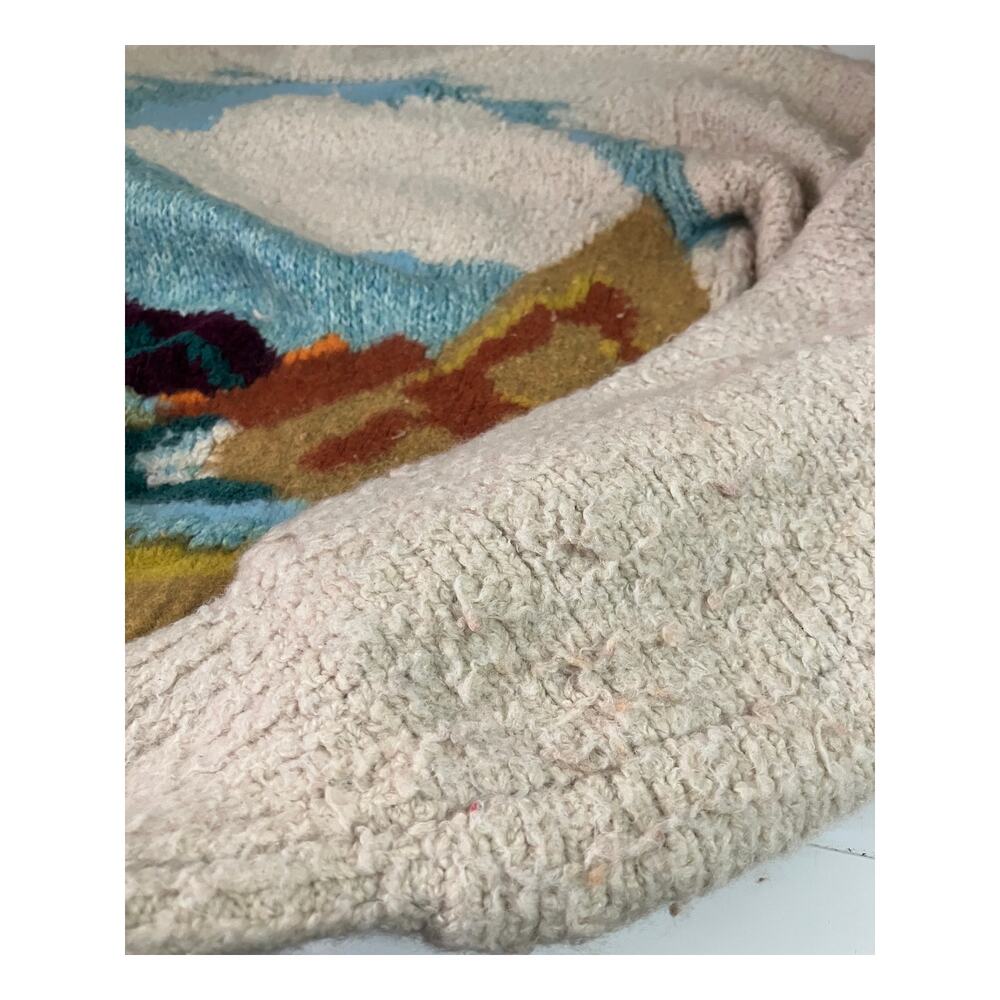 Artistic Landscape Knit Sweater - Cream and Multicolor - Picture 8 of 11